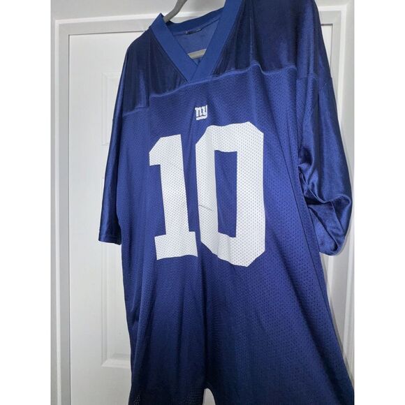 Reebok New York Giants Eli Manning 10 Blue Jersey Size 2XL - Picture 4 of 6